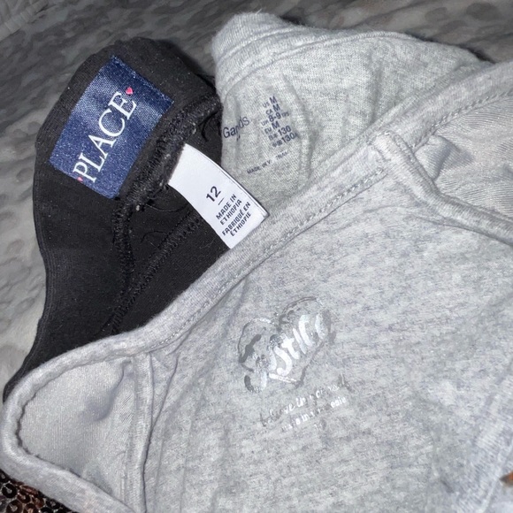 GAP KIDS blouse . Justice sequence. childrens place size 12 leggings . 3pc girls - Picture 11 of 13